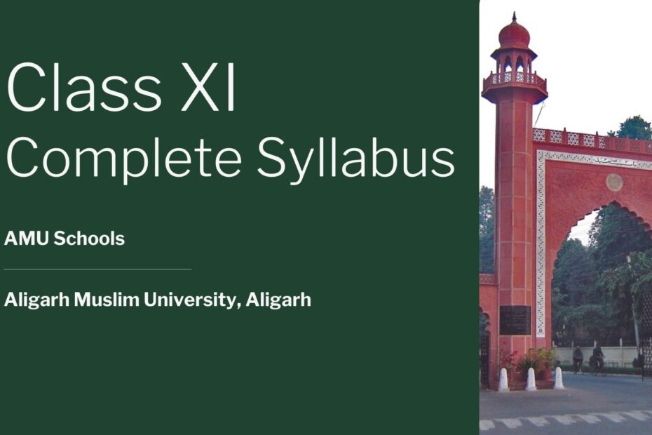 Class XI Syllabus