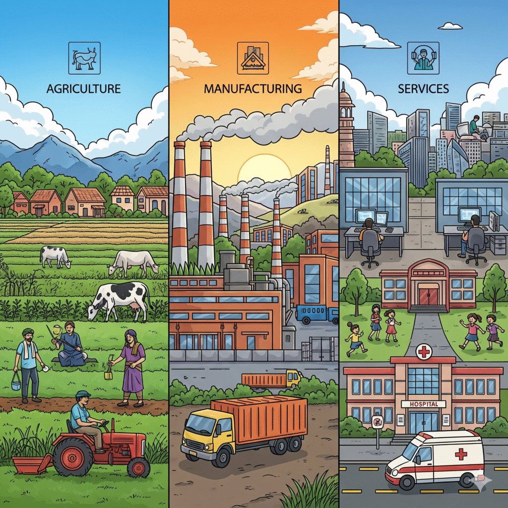 Class 10 Economics CHAPTER - 2 SECTORS OF THE INDIAN ECONOMY